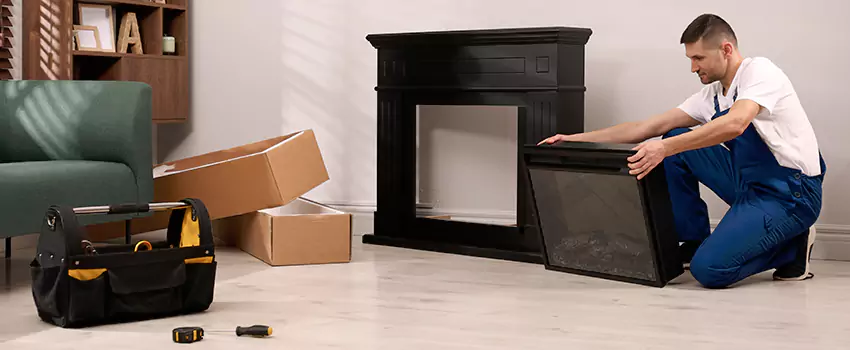 Old Rusted Metal Fireplace Repair And Replacement in Framingham, MA